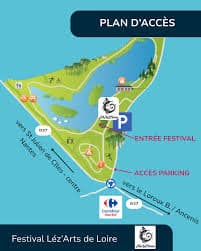 Plan détaillé pour accéder-au-Festival-LezArts-de-Loire